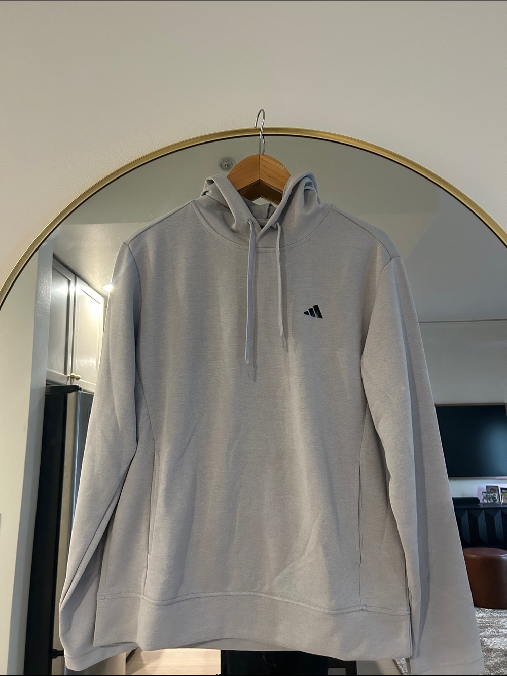 adidas Light Gray Pullover Hoodie